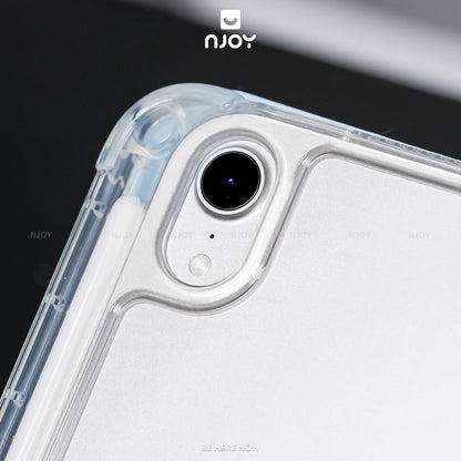 Ốp iPad Trong Suốt Chống Sốc Có Khay Đựng Bút Cho iPad Pro M4 M2 M1 Gen 11 10 Air 7 6 5 4 Mini 7 6