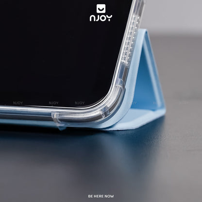 Ốp iPad Trong Suốt Chống Sốc Có Khay Đựng Bút Cho iPad Pro M4 M2 M1 Gen 11 10 Air 7 6 5 4 Mini 7 6