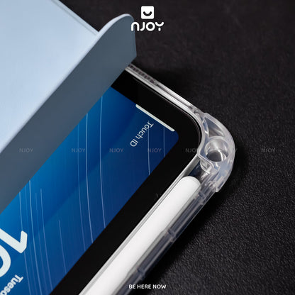 Ốp iPad Trong Suốt Chống Sốc Có Khay Đựng Bút Cho iPad Pro M4 M2 M1 Gen 11 10 Air 7 6 5 4 Mini 7 6