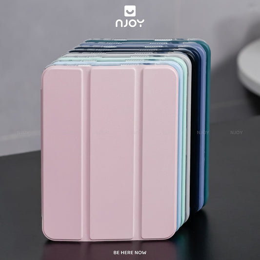 Ốp iPad Trong Suốt Chống Sốc Có Khay Đựng Bút Cho iPad Pro M4 M2 M1 Gen 11 10 Air 7 6 5 4 Mini 7 6