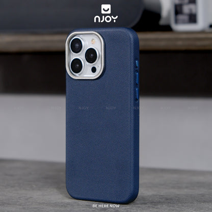 Ốp Magsafe Lưng Nhám Vân Nổi 3D Rammus Viền Kim Loại Cho iPhone 17 Pro Max 16 15 14 13 12