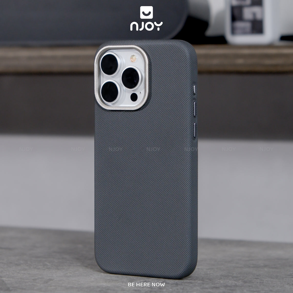 Ốp Magsafe Lưng Nhám Vân Nổi 3D Rammus Viền Kim Loại Cho iPhone 17 Pro Max 16 15 14 13 12