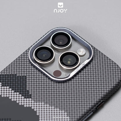 Ốp Carbon Magsafe Siêu Mỏng PC In Hình Núi Cho Điện THoại iPhone 17 Pro Max 16 15 14 13