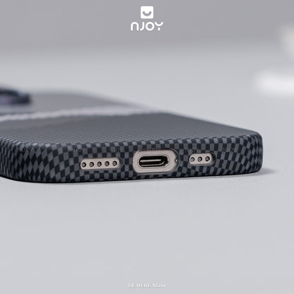 Ốp Carbon Magsafe Siêu Mỏng PC In Hình Núi Cho Điện THoại iPhone 17 Pro Max 16 15 14 13