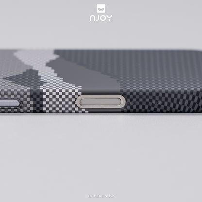 Ốp Carbon Magsafe Siêu Mỏng PC In Hình Núi Cho Điện THoại iPhone 17 Pro Max 16 15 14 13