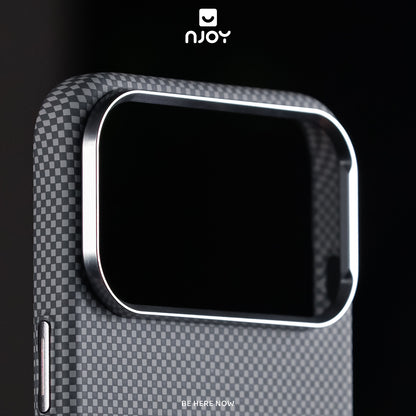 Ốp Carbon Magsafe Siêu Mỏng PC In Hình Núi Cho Điện THoại iPhone 17 Pro Max 16 15 14 13