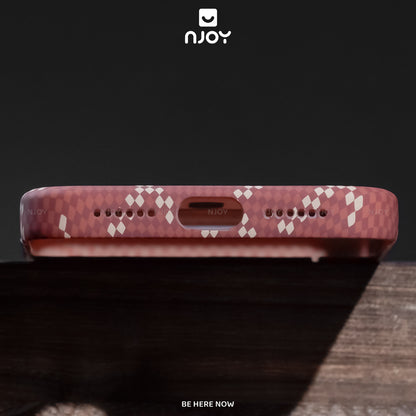 Ốp Carbon Magsafe Siêu Mỏng PC In Hình Cho Điện Thoại iPhone 17 Pro Max 16 15 14 13