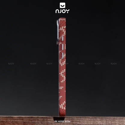 Ốp Carbon Magsafe Siêu Mỏng PC In Hình Cho Điện Thoại iPhone 17 Pro Max 16 15 14 13