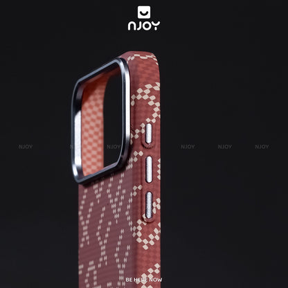 Ốp Carbon Magsafe Siêu Mỏng PC In Hình Cho Điện Thoại iPhone 17 Pro Max 16 15 14 13