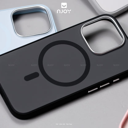 Ốp Nhám Chống Bẩn Magsafe Viền Dẻo Cao Cấp Cho Điện Thoại iPhone 17 Pro Max 16 15