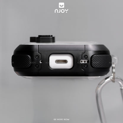 Ốp Vỏ Case Trong Suốt Chống Sốc Khoá Nam Châm Cho Tai Nghe Airpods Pro 3 2 Airpods 4 3