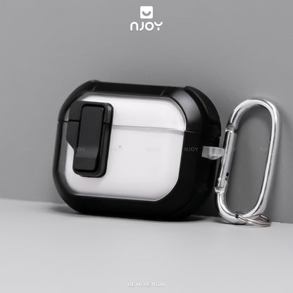 Ốp Vỏ Case Trong Suốt Chống Sốc Khoá Nam Châm Cho Tai Nghe Airpods Pro 3 2 Airpods 4 3