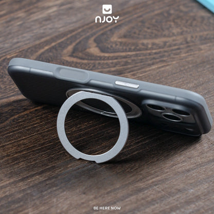 Ốp Lưng Kiêm Giá Đỡ Xoay 360 Độ Hỗ Trợ Sạc Không Dây Từ Tính Cho Điện Thoại iPhone 17 Pro Max 16 15 14