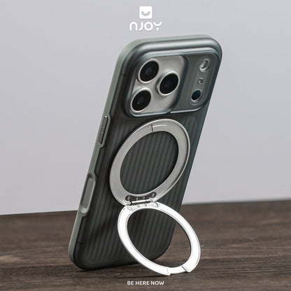 Ốp Lưng Kiêm Giá Đỡ Xoay 360 Độ Hỗ Trợ Sạc Không Dây Từ Tính Cho Điện Thoại iPhone 17 Pro Max 16 15 14