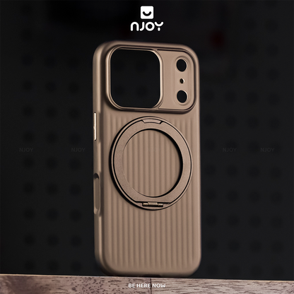 Ốp Lưng Kiêm Giá Đỡ Xoay 360 Độ Hỗ Trợ Sạc Không Dây Từ Tính Cho Điện Thoại iPhone 17 Pro Max 16 15 14