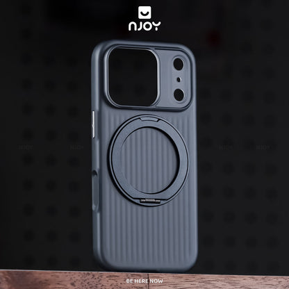 Ốp Lưng Kiêm Giá Đỡ Xoay 360 Độ Hỗ Trợ Sạc Không Dây Từ Tính Cho Điện Thoại iPhone 17 Pro Max 16 15 14