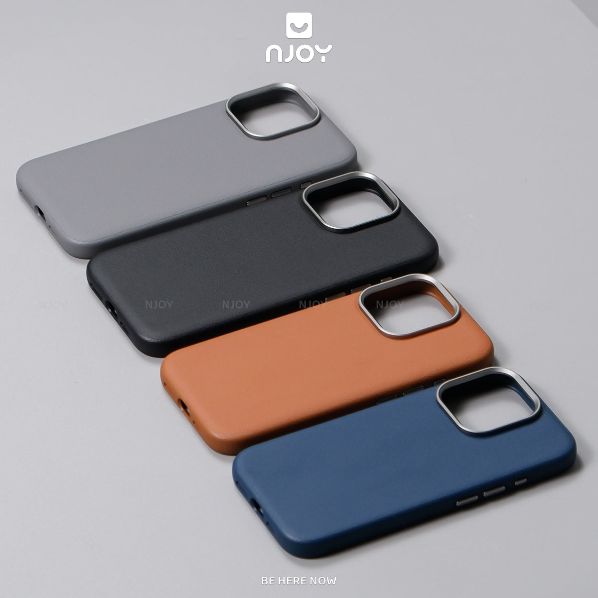 Ốp Da Magsafe Viền Kim Loại Bảo Vệ Camera Cho iPhone 17 Pro Max 16 15 14