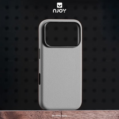 Ốp Da Magsafe Viền Kim Loại Bảo Vệ Camera Cho iPhone 17 Pro Max 16 15 14