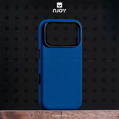 Ốp Da Magsafe Viền Kim Loại Bảo Vệ Camera Cho iPhone 17 Pro Max 16 15 14