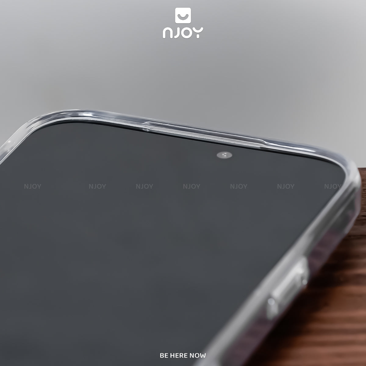 Ốp Lưng Trong Suốt Njoy Đựng Thẻ Bảo Vệ Camera Chống Sốc Cho iPhone 17 Pro Max 16 15 14 13 12