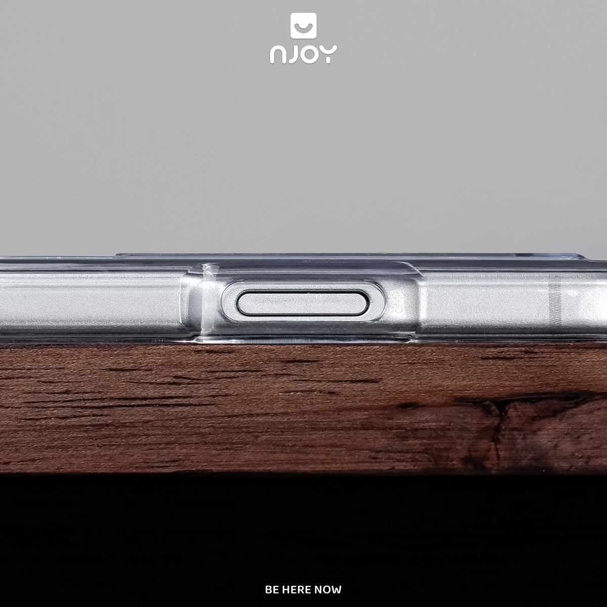 Ốp Lưng Trong Suốt Njoy Đựng Thẻ Bảo Vệ Camera Chống Sốc Cho iPhone 18 Pro Max 17 16 15 14 13 12