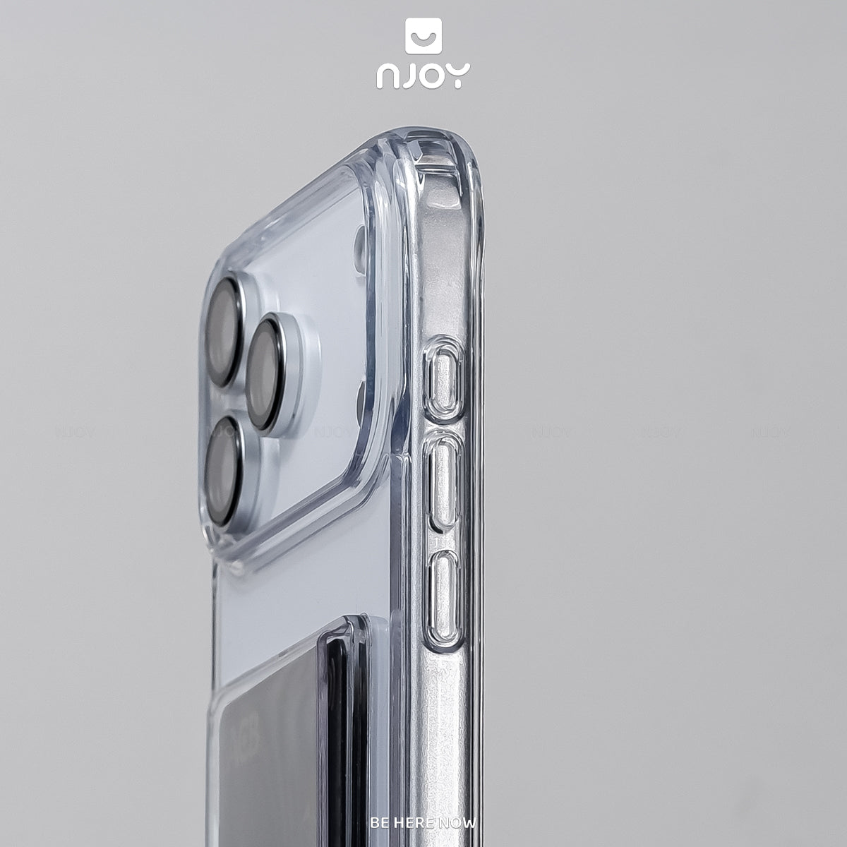 Ốp Đựng Thẻ Trong Suốt Njoy Bảo Vệ Camera Cho iPhone 18 Pro Max 17 16 15 14 13 12