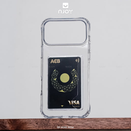 Ốp Đựng Thẻ Trong Suốt Njoy Bảo Vệ Camera Cho iPhone 17 Pro Max 16 15 14 13 12