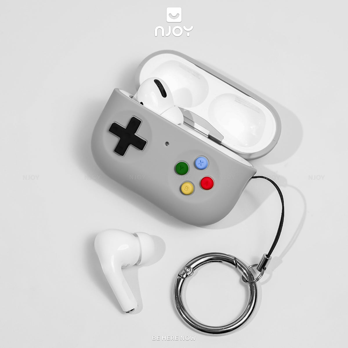Ốp Silicon Máy Chơi Game Ahastyle Chất Liệu Silicon Kèm Móc Khóa Cho AirPods Pro 2 3 Airpods 4