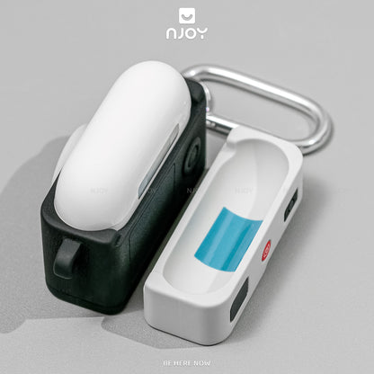 Ốp Silicon In Hình Retro Camera Kèm Móc Khóa Cho Tai Nghe AirPods Pro 3 2 Airpods 4