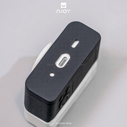 Ốp Silicon In Hình Retro Camera Kèm Móc Khóa Cho Tai Nghe AirPods Pro 3 2 Airpods 4