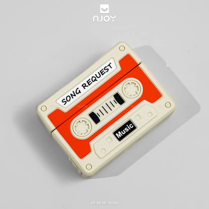 Ốp In Hình Cassette Silicon Kèm Dây Đeo Cho Tai Nghe Airpods 4 3 Airpods Pro 3 2 Njoyshop