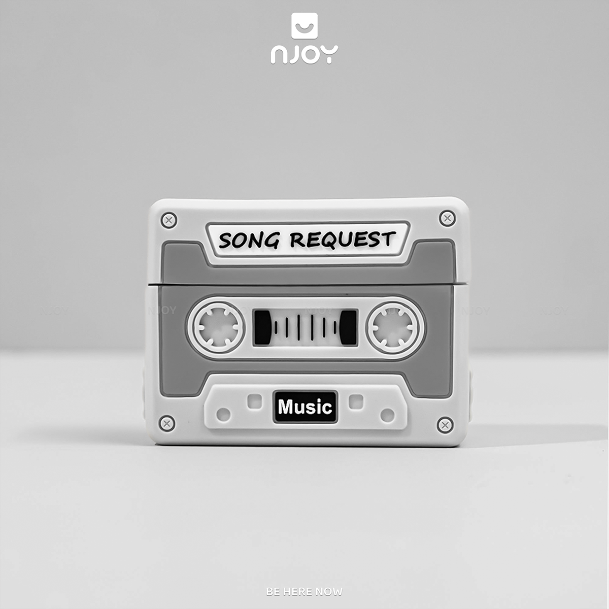 Ốp In Hình Cassette Silicon Kèm Dây Đeo Cho Tai Nghe Airpods 4 3 Airpods Pro 3 2 Njoyshop