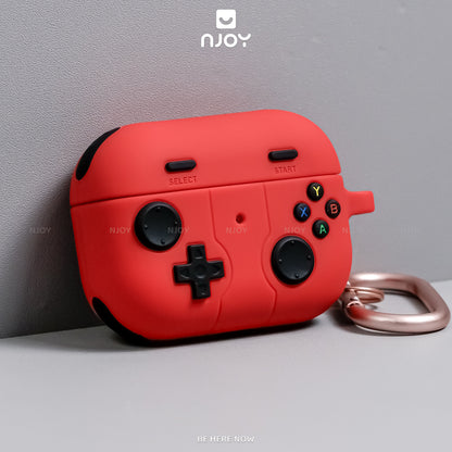 Ốp Silicon Máy Chơi Game Kèm Móc Khóa Cho Tai Nghe Airpods Pro 3 2 4