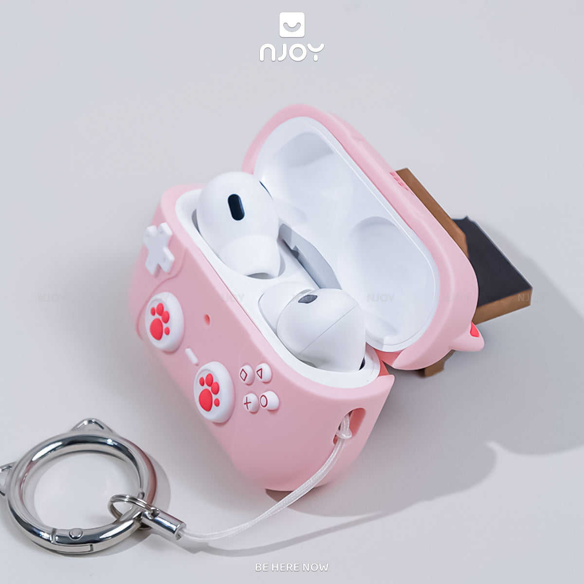 Ốp Silicon Mèo Hello Kitty Kèm Móc Khóa Tiện Lợi Cho Tai Nghe Airpods 3 4 Airpods Pro 3 2 Njoyshop