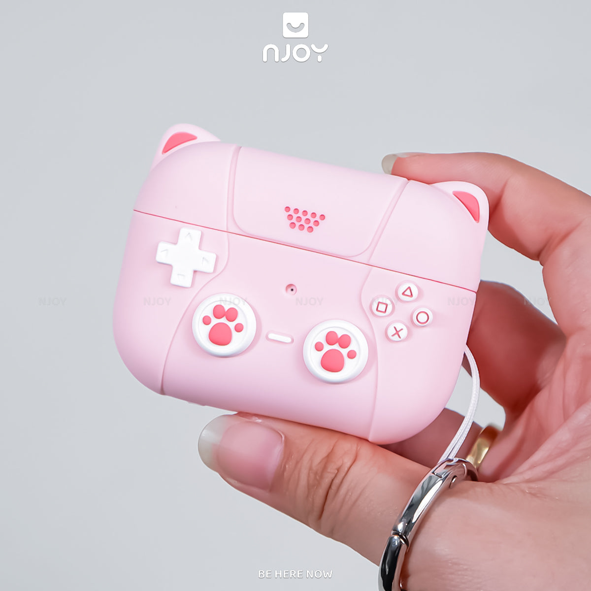 Ốp Silicon Mèo Hello Kitty Kèm Móc Khóa Tiện Lợi Cho Tai Nghe Airpods 3 4 Airpods Pro 3 2 Njoyshop
