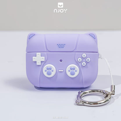 Ốp Silicon Mèo Hello Kitty Kèm Móc Khóa Tiện Lợi Cho Tai Nghe Airpods 3 4 Airpods Pro 3 2 Njoyshop