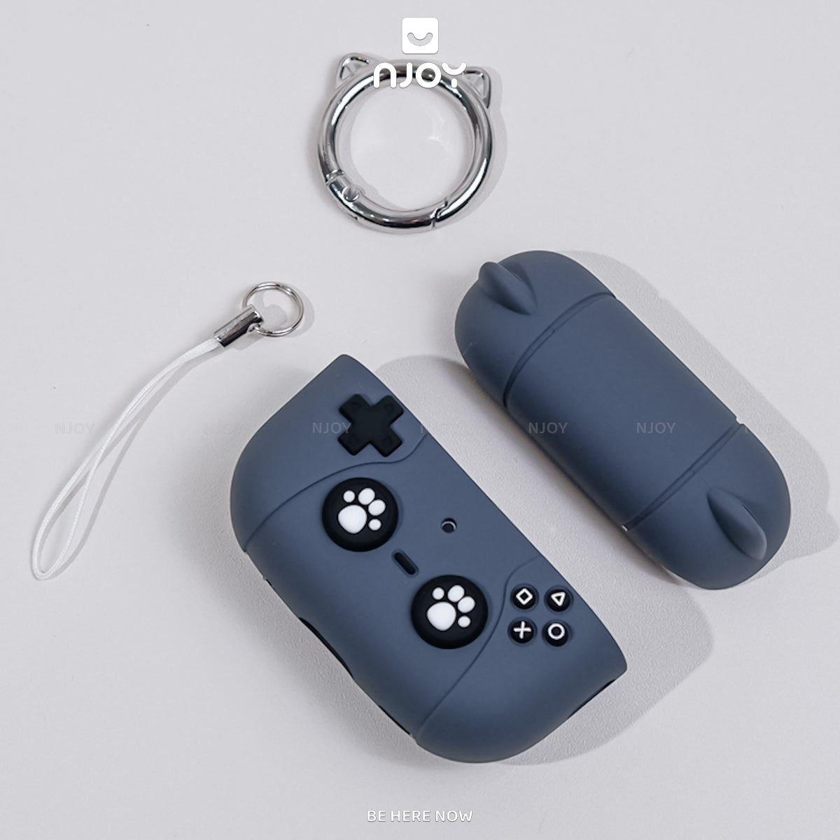 Ốp Silicon Mèo Hello Kitty Kèm Móc Khóa Tiện Lợi Cho Tai Nghe Airpods 3 4 Airpods Pro 3 2 Njoyshop