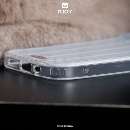 Ốp Lưng Art Minimal Sọc Thẳng Có Túi Khí Chống Sốc Cho Điện Thoại iPhone 17 Pro Max 16 15 14 13