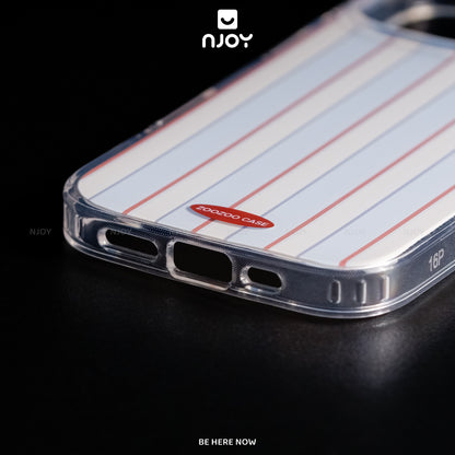 Ốp Lưng Art Minimal Sọc Thẳng Có Túi Khí Chống Sốc Cho Điện Thoại iPhone 17 Pro Max 16 15 14 13