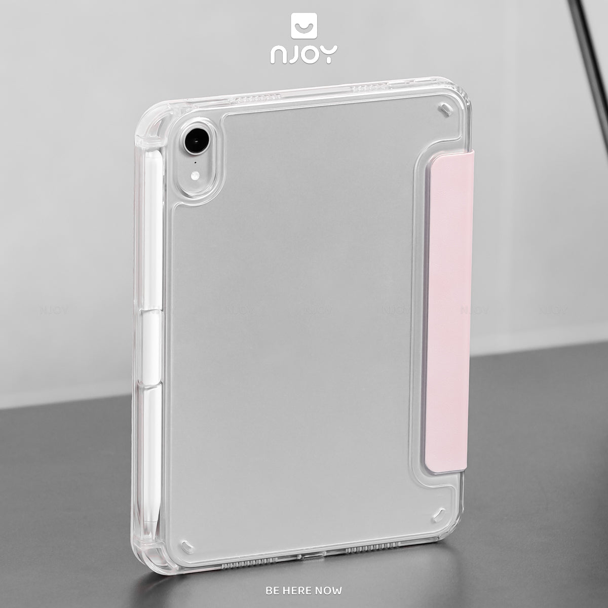 Bao Da Ốp Lưng iPad Trong Suốt Chống Sốc Mặt Lưng Gấp Gọn Chữ Y Có Khay Đựng Bút Apple Pencil