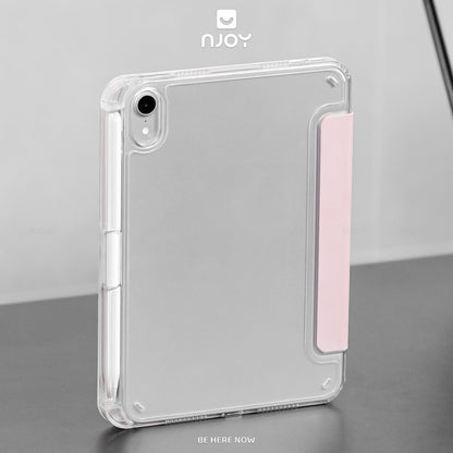 Bao Da Ốp Lưng iPad Trong Suốt Chống Sốc Mặt Lưng Gấp Gọn Chữ Y Có Khay Đựng Bút Apple Pencil