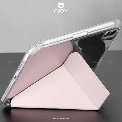 Bao Da Ốp Lưng iPad Trong Suốt Chống Sốc Mặt Lưng Gấp Gọn Chữ Y Có Khay Đựng Bút Apple Pencil