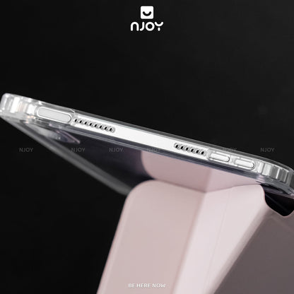 Bao Da Ốp Lưng iPad Trong Suốt Chống Sốc Mặt Lưng Gấp Gọn Chữ Y Có Khay Đựng Bút Apple Pencil