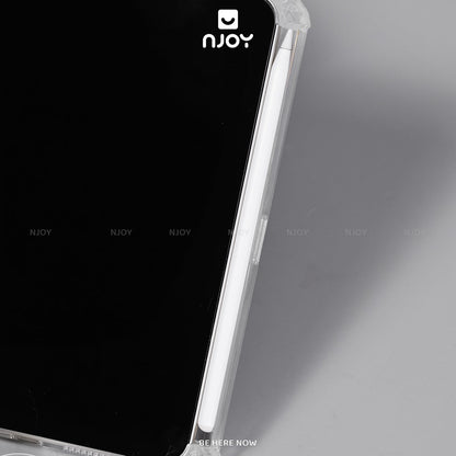 Ốp Trong Suốt Chống Sốc Kiêm Giá Đỡ Cho iPad Air 4 5 6 7 Pro M4 M2 M1 Gen 7 8 9 10 11 Mini 6 7