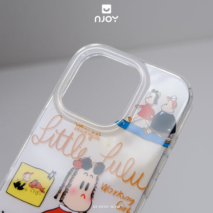 Ốp Lưng In Hình Little Lulu Dễ Thương Chống Sốc Cho Điện Thoại iPhone 17 Pro Max 16 15 14 13 12