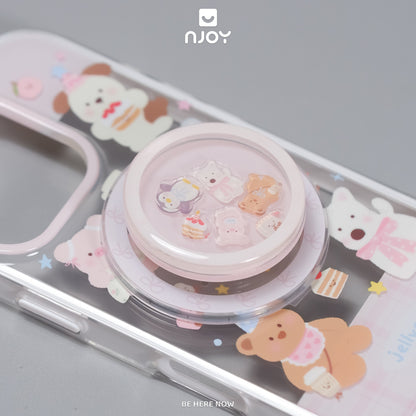 Ốp Magsafe In Hình Thú Cưng Mèo Chó Gấu Cho iPhone 17 Pro Max 16 15 14 13