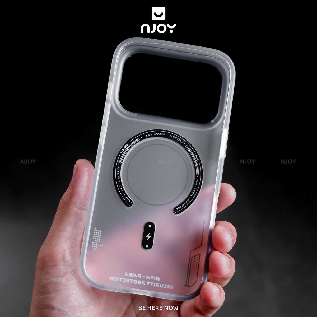 Ốp Nhám Magsafe Họa Tiết Cyber Cho Điện Thoại iPhone 17 Pro Max 16 15 14 13 12