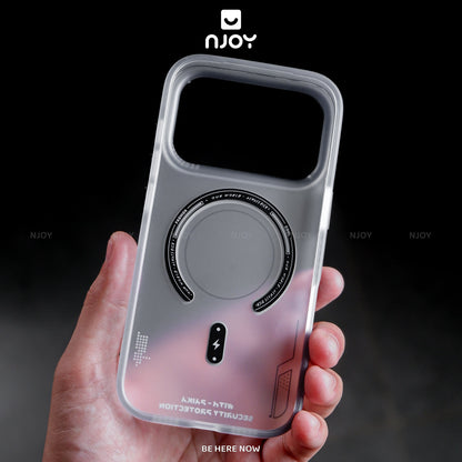 Ốp Nhám Magsafe Họa Tiết Cyber Cho Điện Thoại iPhone 17 Pro Max 16 15 14 13 12