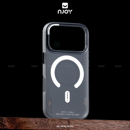 Ốp Nhám Magsafe Họa Tiết Cyber Cho Điện Thoại iPhone 17 Pro Max 16 15 14 13 12