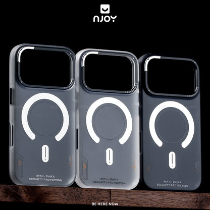 Ốp Nhám Magsafe Họa Tiết Cyber Cho Điện Thoại iPhone 17 Pro Max 16 15 14 13 12